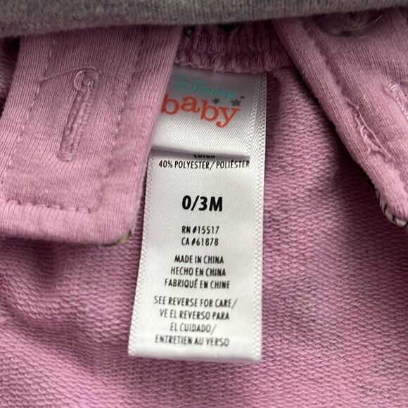 Disney Minnie Mouse 0-3 Months Pink and Gray Dress - Picture 5 of 5